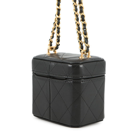 CHANEL Vanity ChainShoulder Bag BlackAP3459 Lambskin