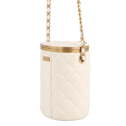 CHANEL ChainShoulder Bag WhiteAS2641 Lambskin