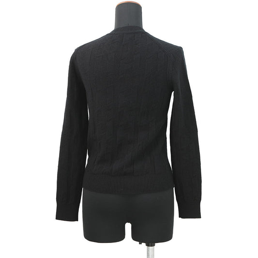 HERMES H motif knit Size 34 Black3H2617D4 Wool 100%