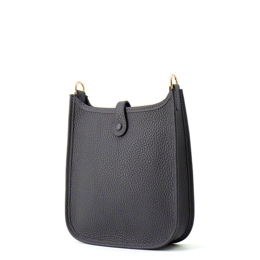 HERMES Evelyne Amazon Sangle Cordage Ardoise/Blue Hydra Taurillon Clemence Size TPM