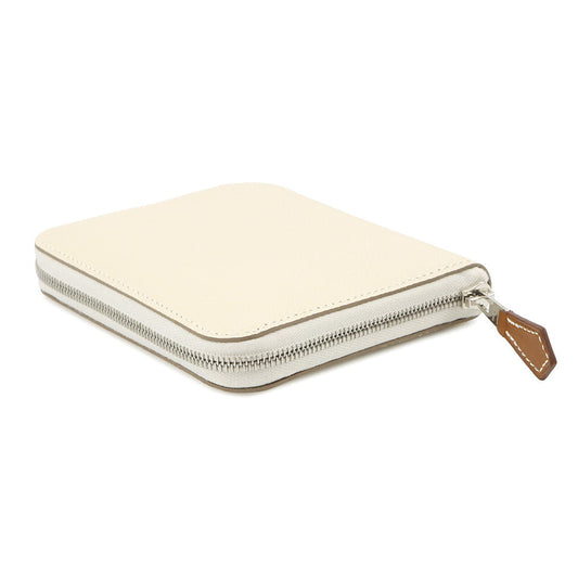 HERMES Azap compact silk in Nata Epsom