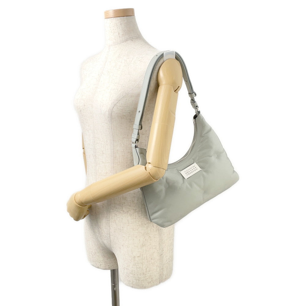Maison Margiela Maison Margiela Glam Slam Hobo One-Shoulder Bag Blue GraySB3WG0024 Leather