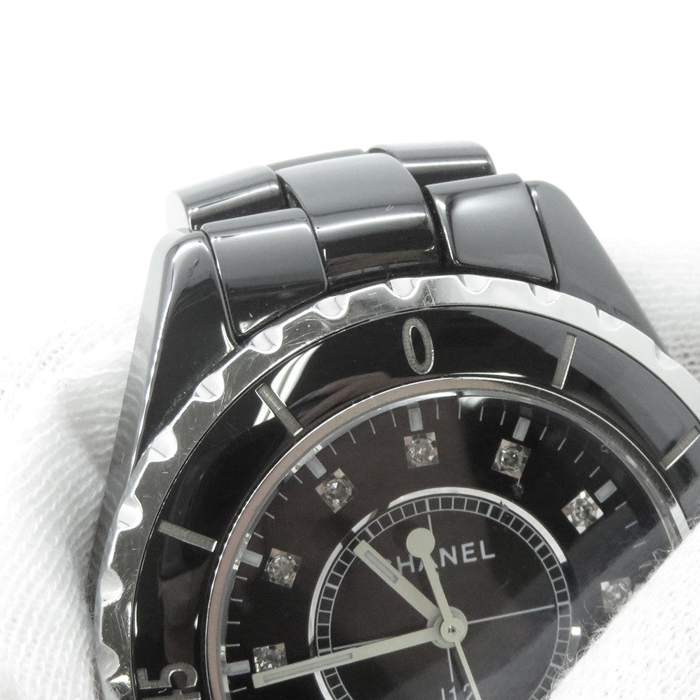 CHANEL J12 W33mm Ceramic Stainless Steel Black DialH1625