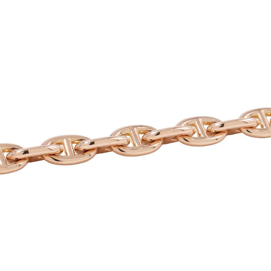 HERMES Chaine d'Ancre Bracelet 19 frames Size PM 18K Pink Gold