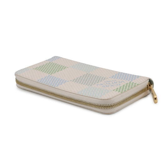 LOUIS VUITTON Zippy wallet Pistachio GreenN40748 Damier Licious