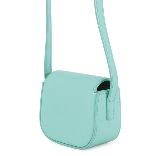 CELINE Triomphe AirPodsCase Shoulder Bag Blue10L013DPV Shiny Calf Leather Size Mini