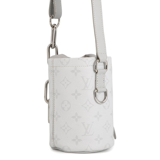 LOUIS VUITTON Chalk Nano Bag GrayM44631 WhiteMonogram