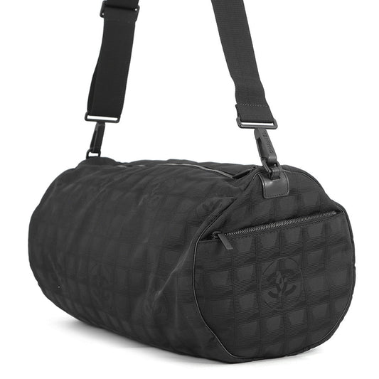 CHANEL New Travel Line Travel Bag Black Nylon