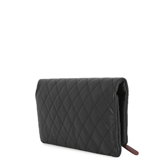 CHANEL Matelasse Clutch Bag BlackA69391 Lambskin