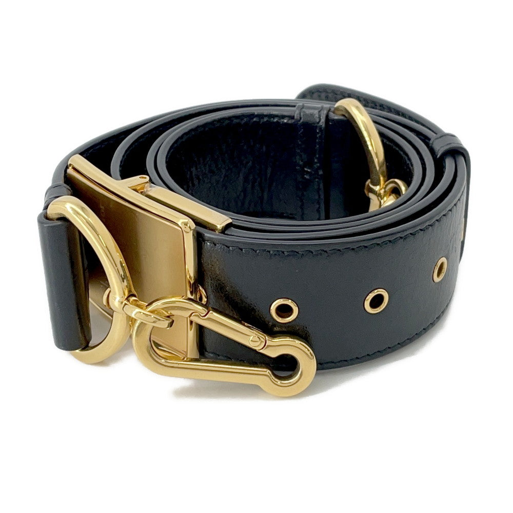 Dior 30 Montaigne Montaigne Shoulder Bag Black Leather