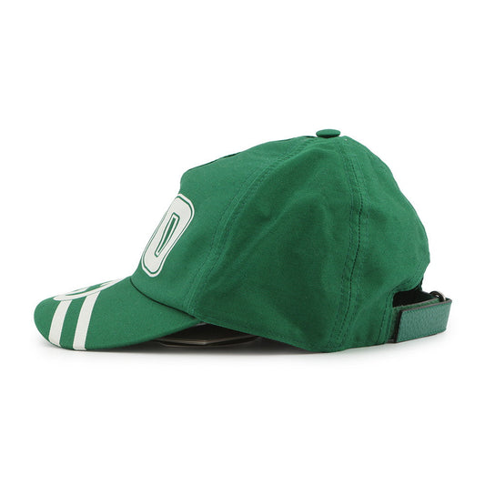 GUCCI Interlocking G Baseball Cap Size XXS Green/White673081 Cotton Leather