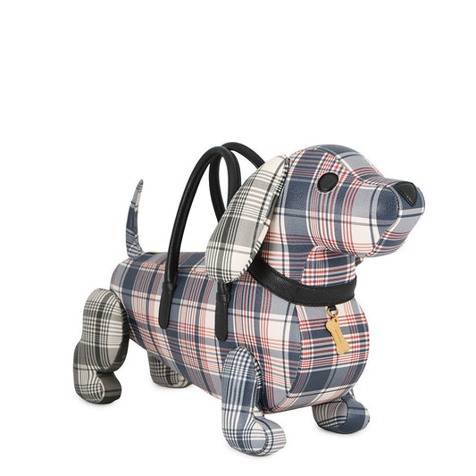 THOM BROWNE Hector Animal Handbag White/Multicolor Leather