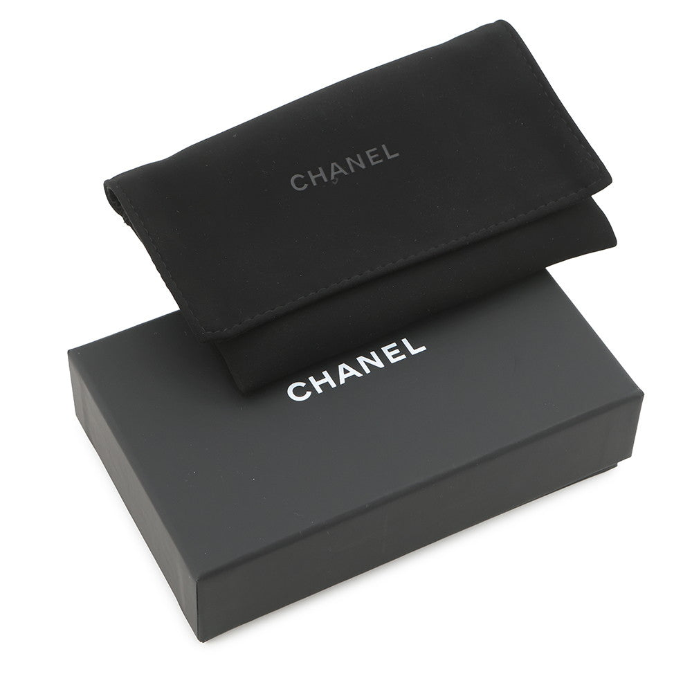 CHANEL Matelasse Classic Zip Coin Purse BlackAP0216 Caviar Leather