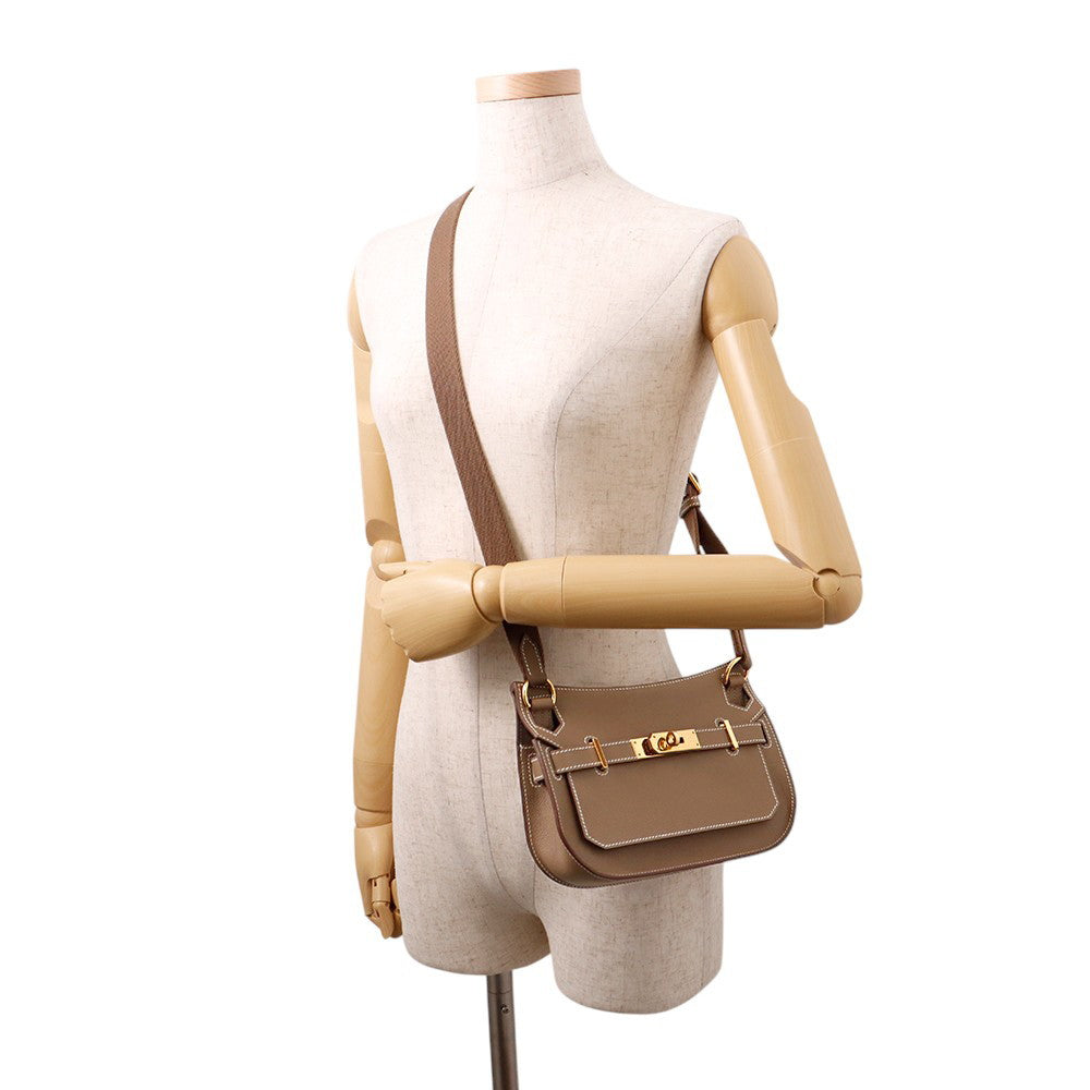 HERMES Jypsiere Etoupe Evercolor Size Mini