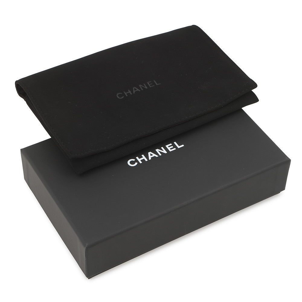 CHANEL Round zip compact wallet BlackAP4652 Caviar Leather