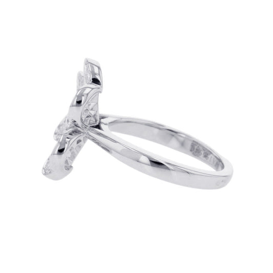 Van Cleef & Arpels Frivole Ring 1 flower Size 47/#7VCARD31648/VCARD31600 18K White Gold