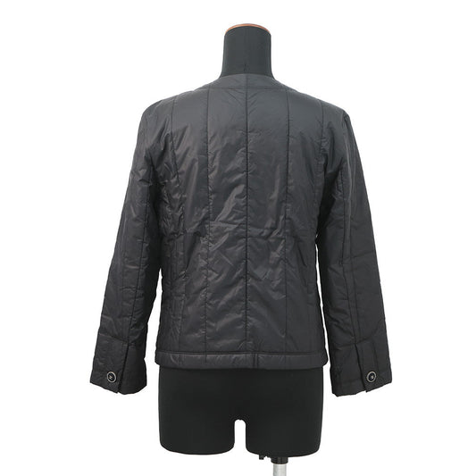 CHANEL COCO Button Collarless Quilted Jacket Size 36 BlackP46944 Nylon 98% Polyethylene 2%