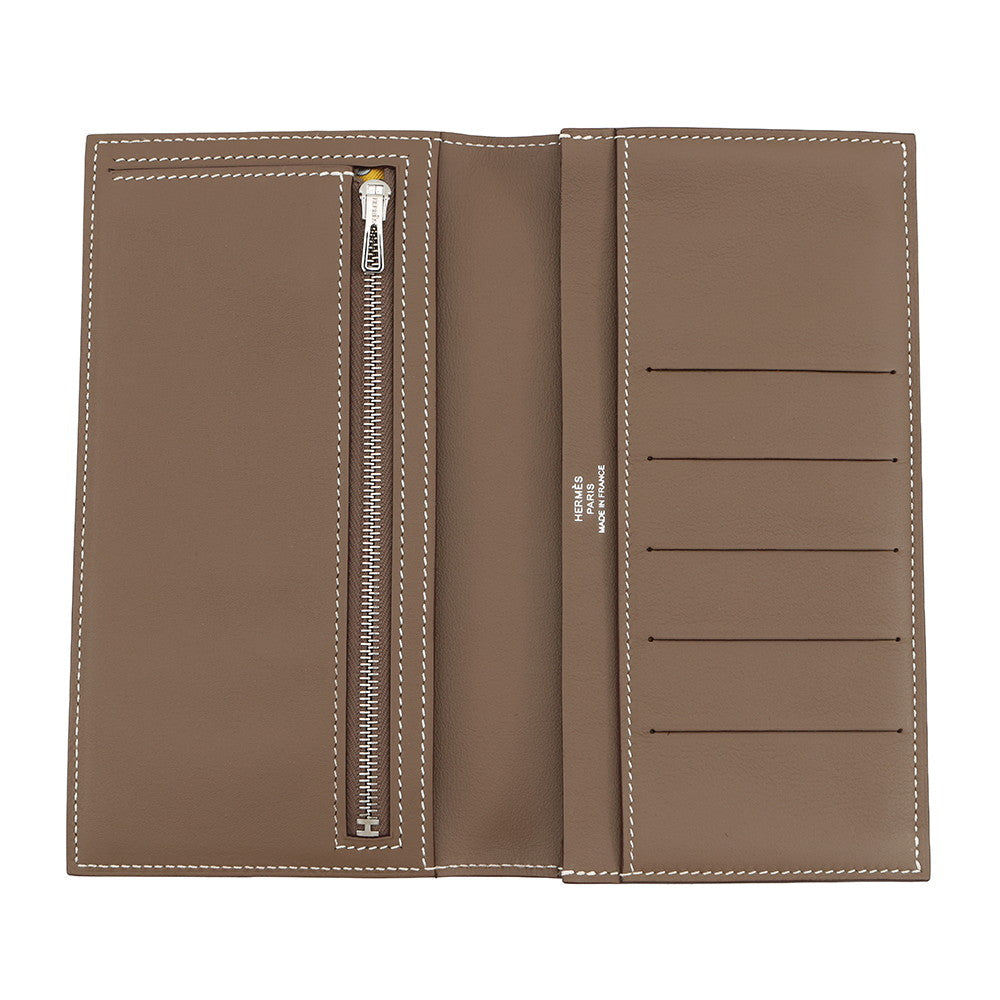 HERMES Citizen twill Etoupe Swift Leather