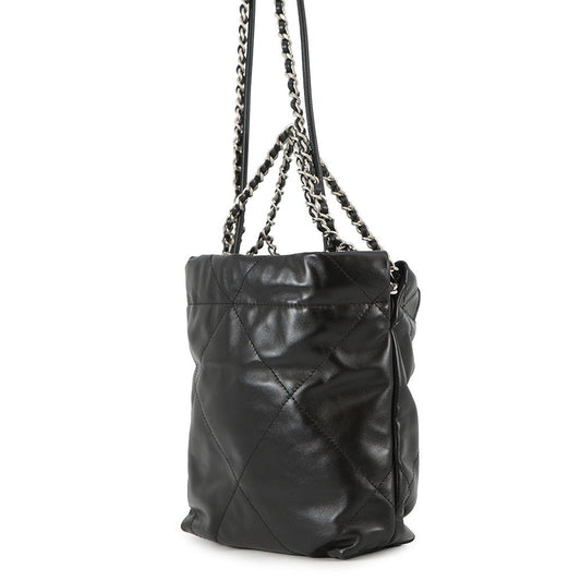 CHANEL CHANEL22 ChainShoulder Bag BlackAS3980 Shiny Calf Leather Size Mini