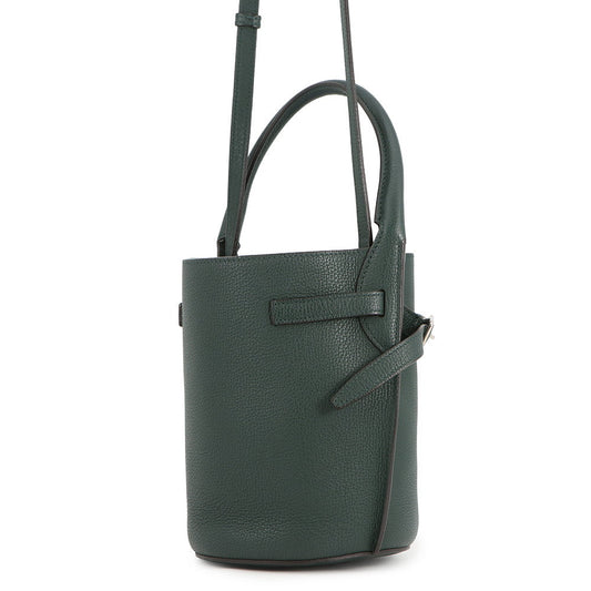 CELINE Big bag bucket Dark Green187243 Leather Size Nano