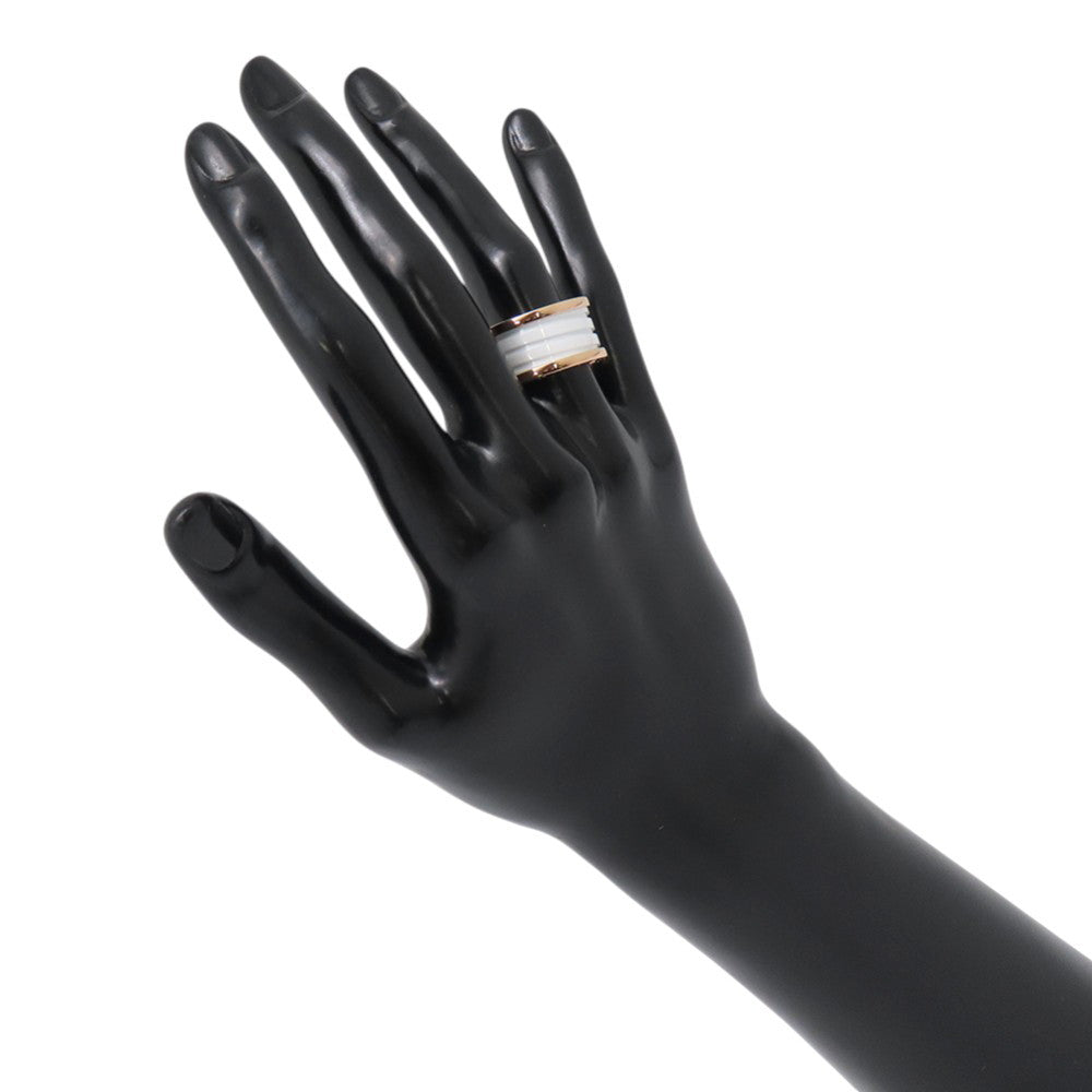 BVLGARI B.Zero1 4-band Ring Size 54/#14 K18PG Ceramic