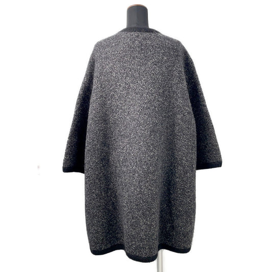 CHANEL Knit coat Size 36 BlackP50484 Alpaca47% Cashmere35% Nylon16% Wool 2%