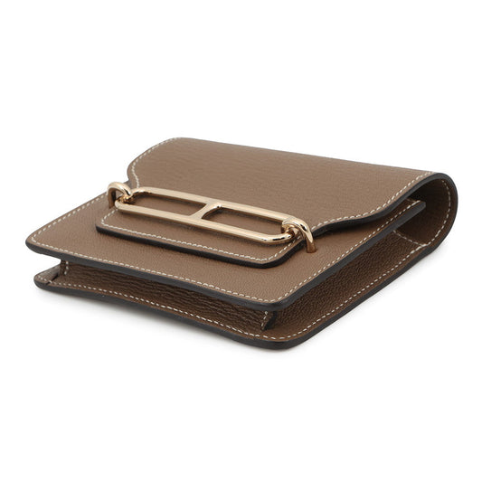 HERMES Roulis slim Etoupe Chevre Myzore Goatskin