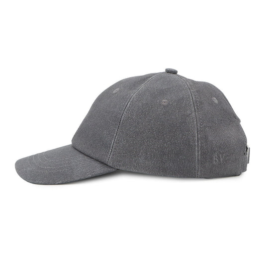 Bottega Veneta Jersey Print Nubuck Leather Cap Size M Gray739329 V2UT0 Leather