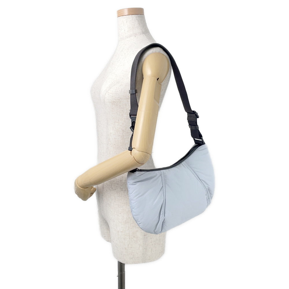 MONCLER Hobo Blanket Small Light Blue/Black Nylon