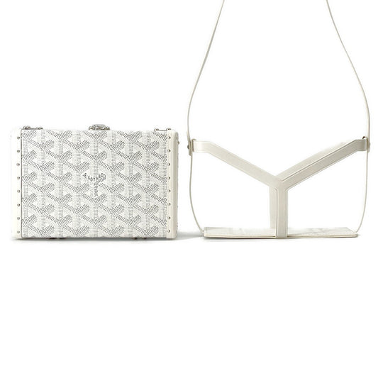 GOYARD Minodiere WhiteMINA08PMLTY50CL50P PVC Leather