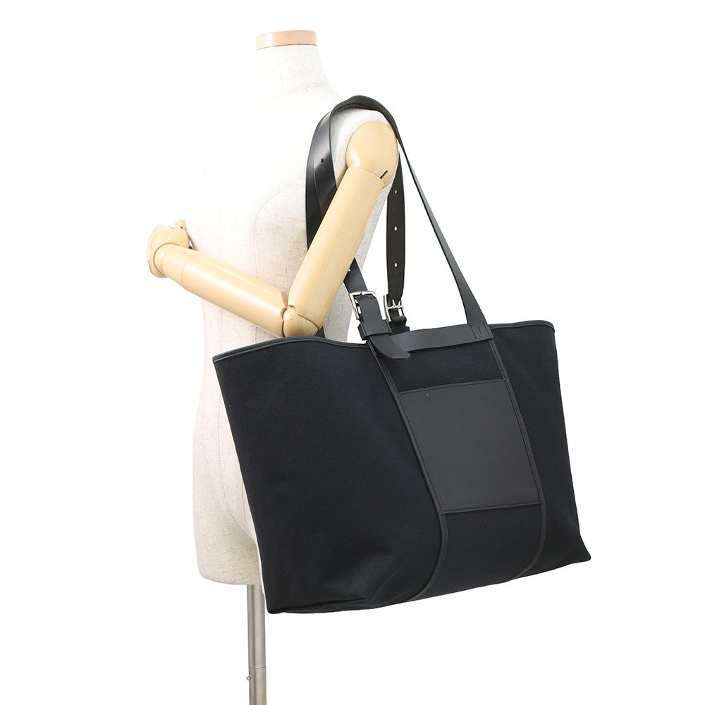 HERMES Etrivière Pocket Black Towar Goeran Swift Leather Size 35