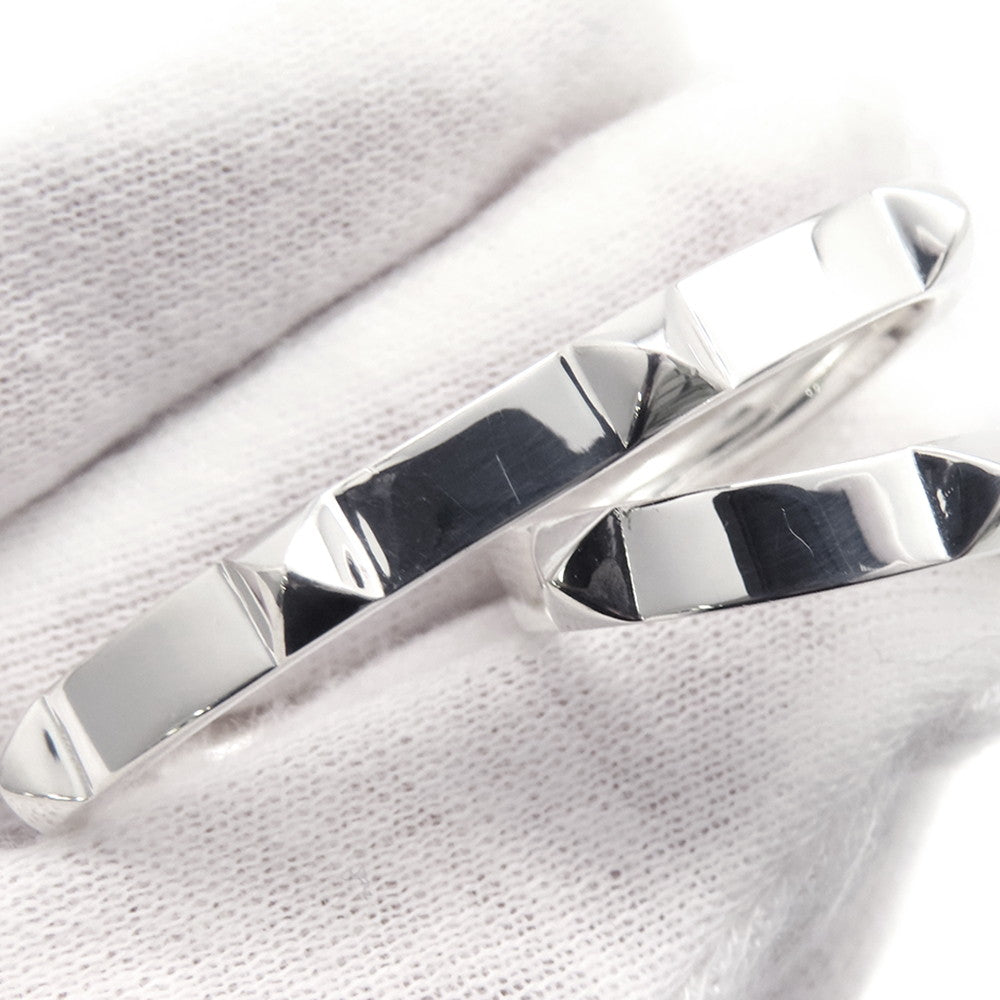 HERMES Crew de H Double Finger Ring Size 53/#13H125631B SV925