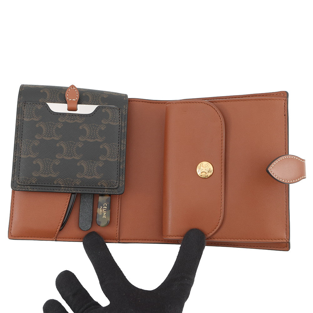 CELINE Triomphe Travel Kit Tan4M3262AKL.04LU TriompheCanvas Leather