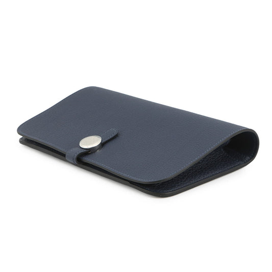 HERMES Dogon Duo blue navy Togo Leather
