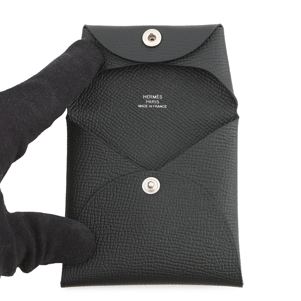 HERMES Bastia Black Epsom