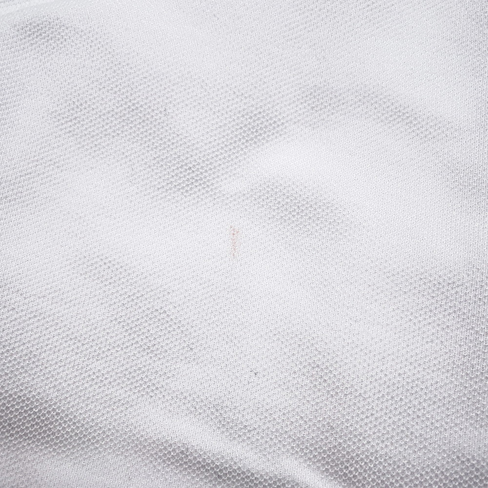 HERMES HEmbroidery Pocket T-Shirt Size S White Cotton100%