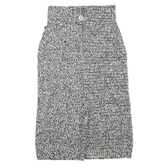 LOUIS VUITTON tight skirt Size M White/Black/Gray Cotton69% Wool 15% Nylon15% Polyurethane1%