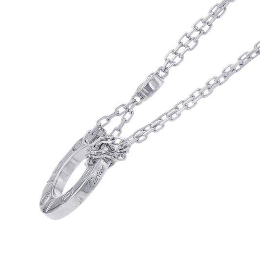 CARTIER Love Circle Diamond NecklaceB7219400 18K White Gold
