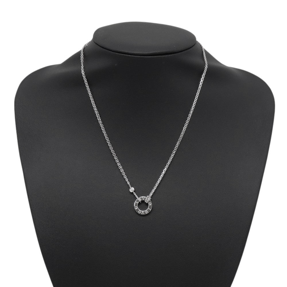 CARTIER Love Circle Diamond NecklaceB7219400 18K White Gold