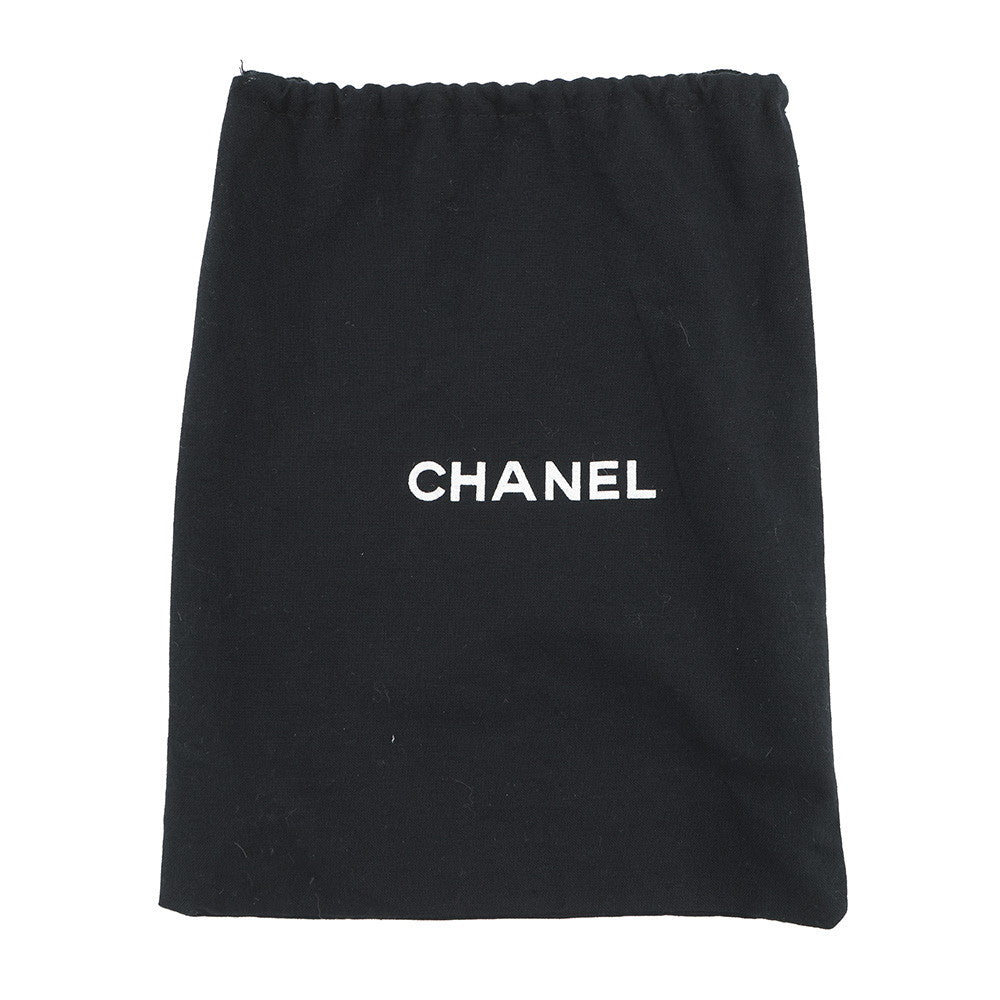 CHANEL Camellia Chain Party Bag Black Satin