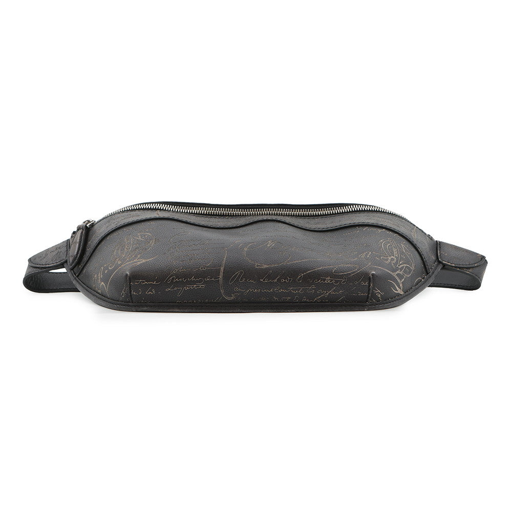 Berluti Calligraphy Rider Bumbag Black Leather