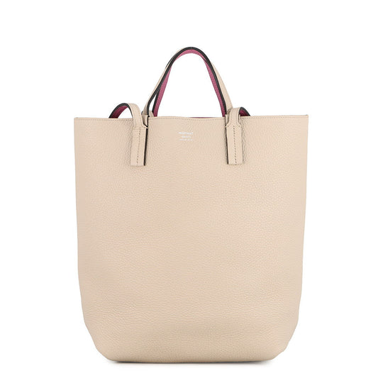 MOYNAT Moynat Quattro Reversible Tote Bag Beige/Pink Leather
