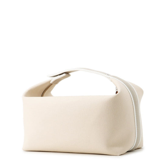 HERMES Brid a Black Beige Canvas Size GM