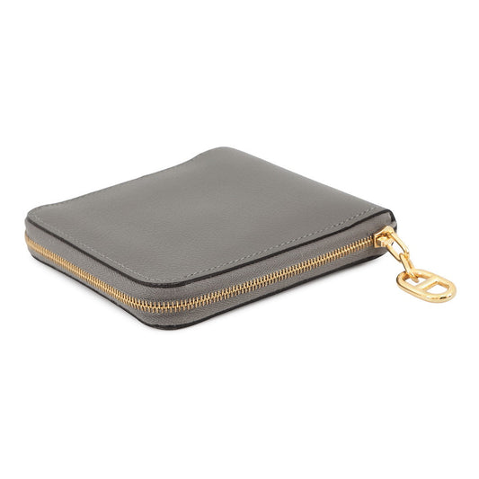 HERMES Zip Ango 2 Chaine d'Ancre Gris Meyer Evercolor