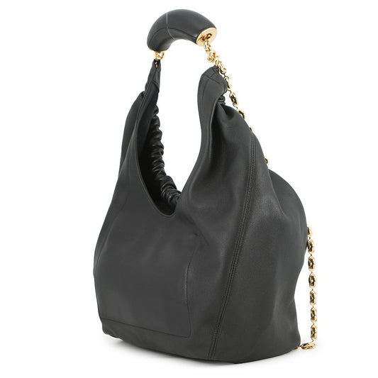 LOEWE Squeeze ChainShoulder Bag BlackA914Q37X01 Melonapalam Size Medium