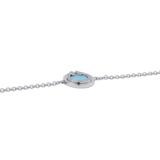 TIFFANY&Co. T TWO Circle Bracelet 18K White Gold