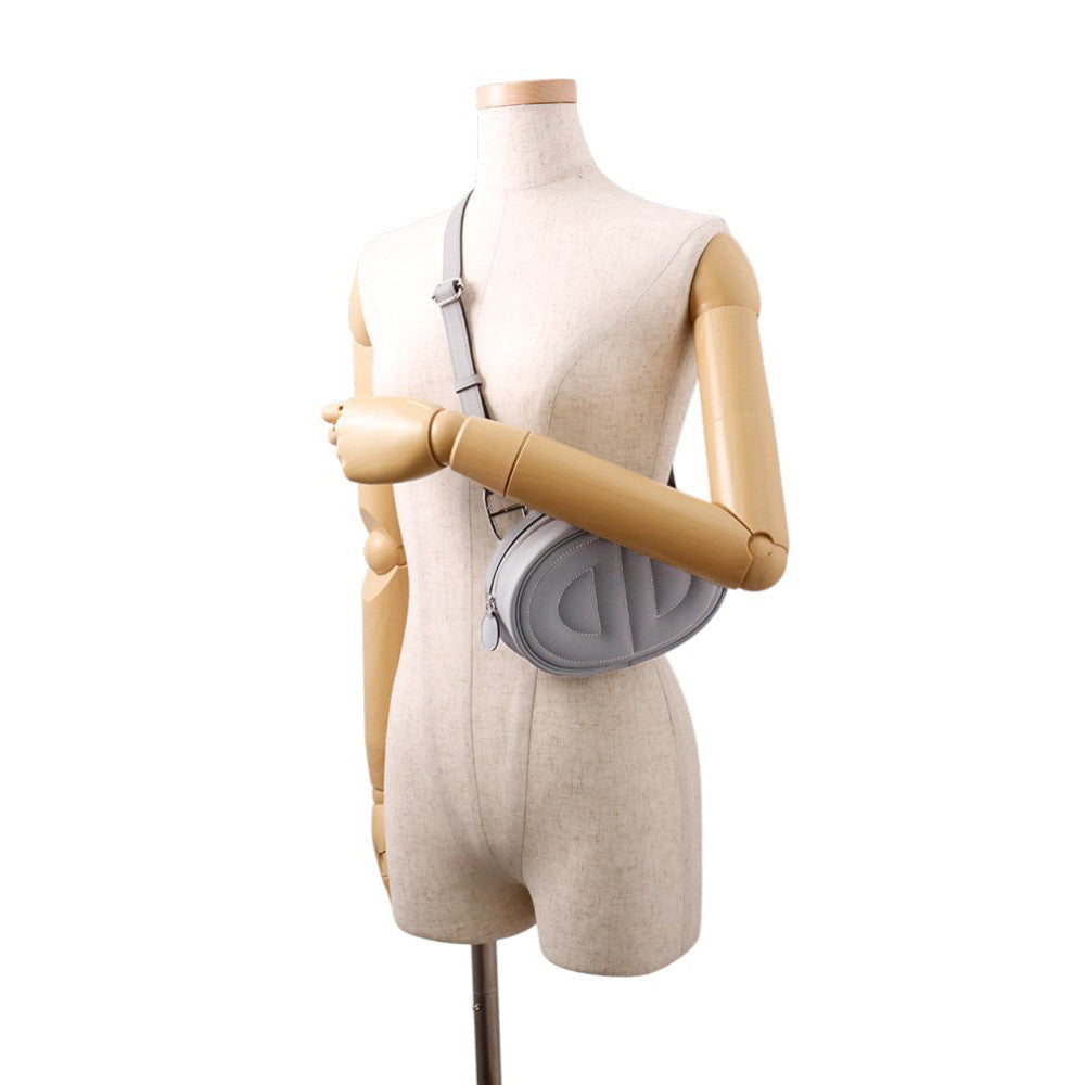HERMES In the Loop Body Bag Green Pantan Swift Leather