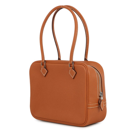 HERMES Plume Cognac Epsom Size Mini