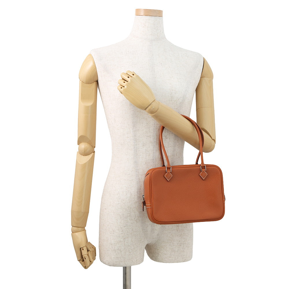 HERMES Plume Cognac Epsom Size Mini