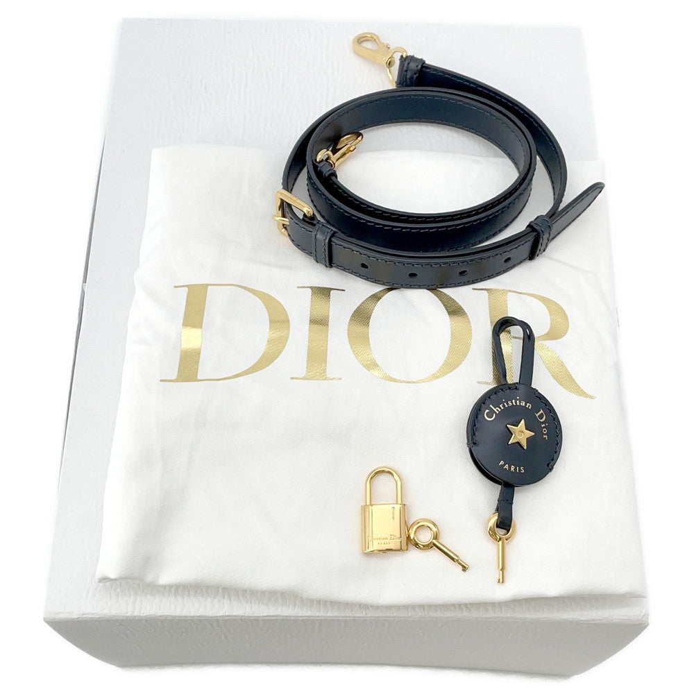 Dior Groove25 Oblique Jacquard Bag Navy/BeigeM1365UTZQ Canvas Leather Size Medium